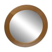 Round elm mirror, maison regain