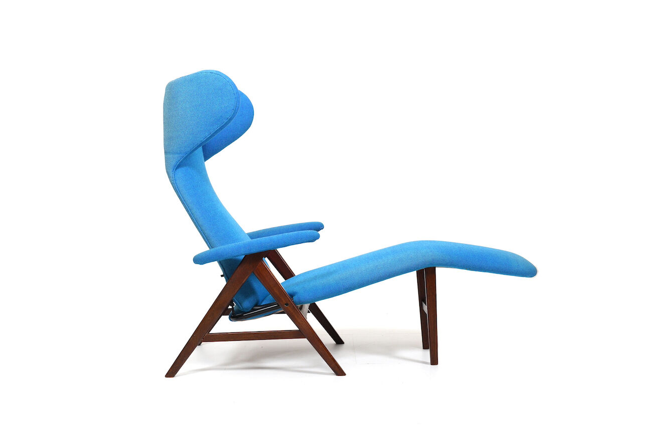Chaise longue par Henry W. Klein pour Bramin années 1950