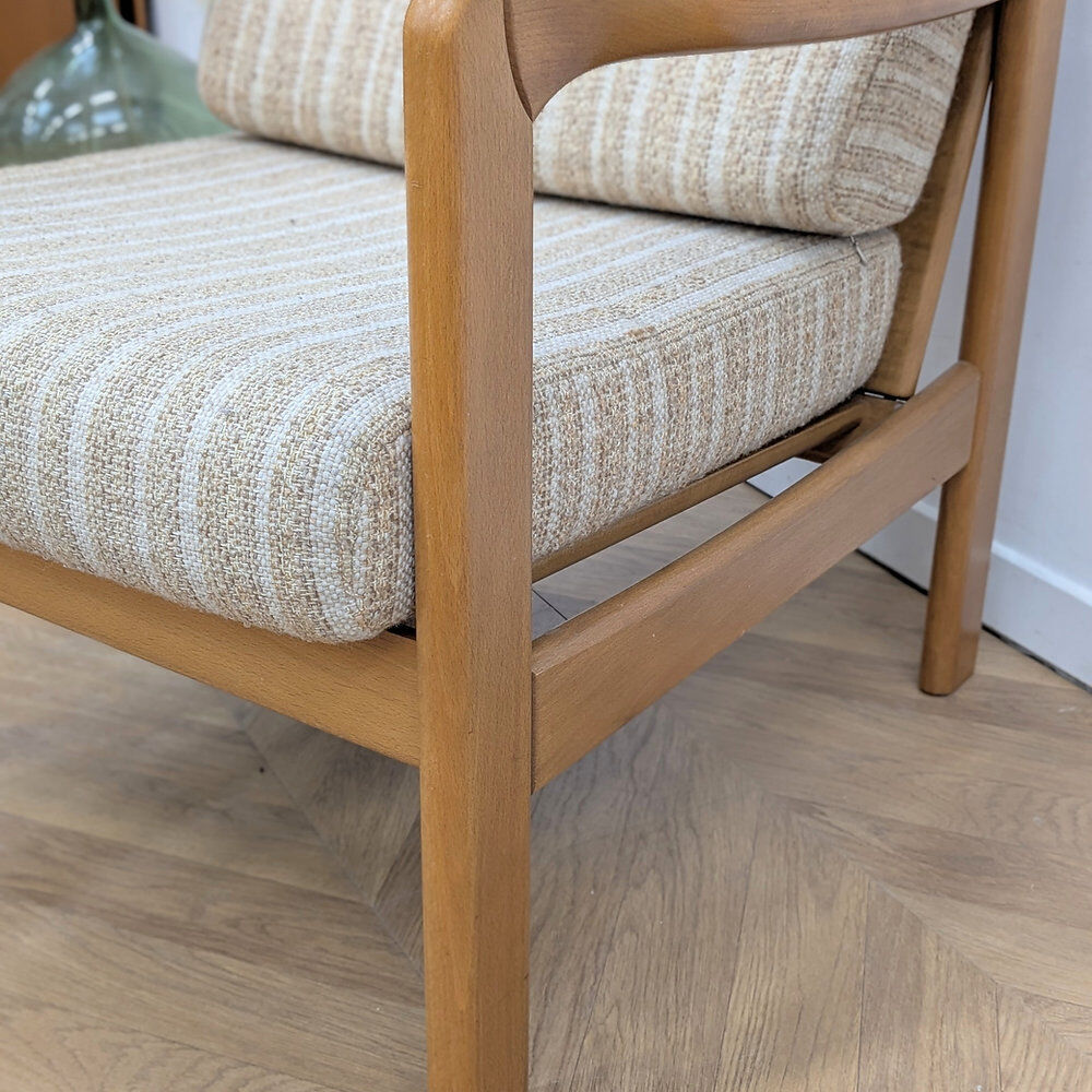 Fauteuil vintage en hêtre