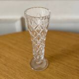 Small vintage crystal soliflore vase