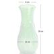 Constantin Vase Made in Italy vintage green glass with floral relief