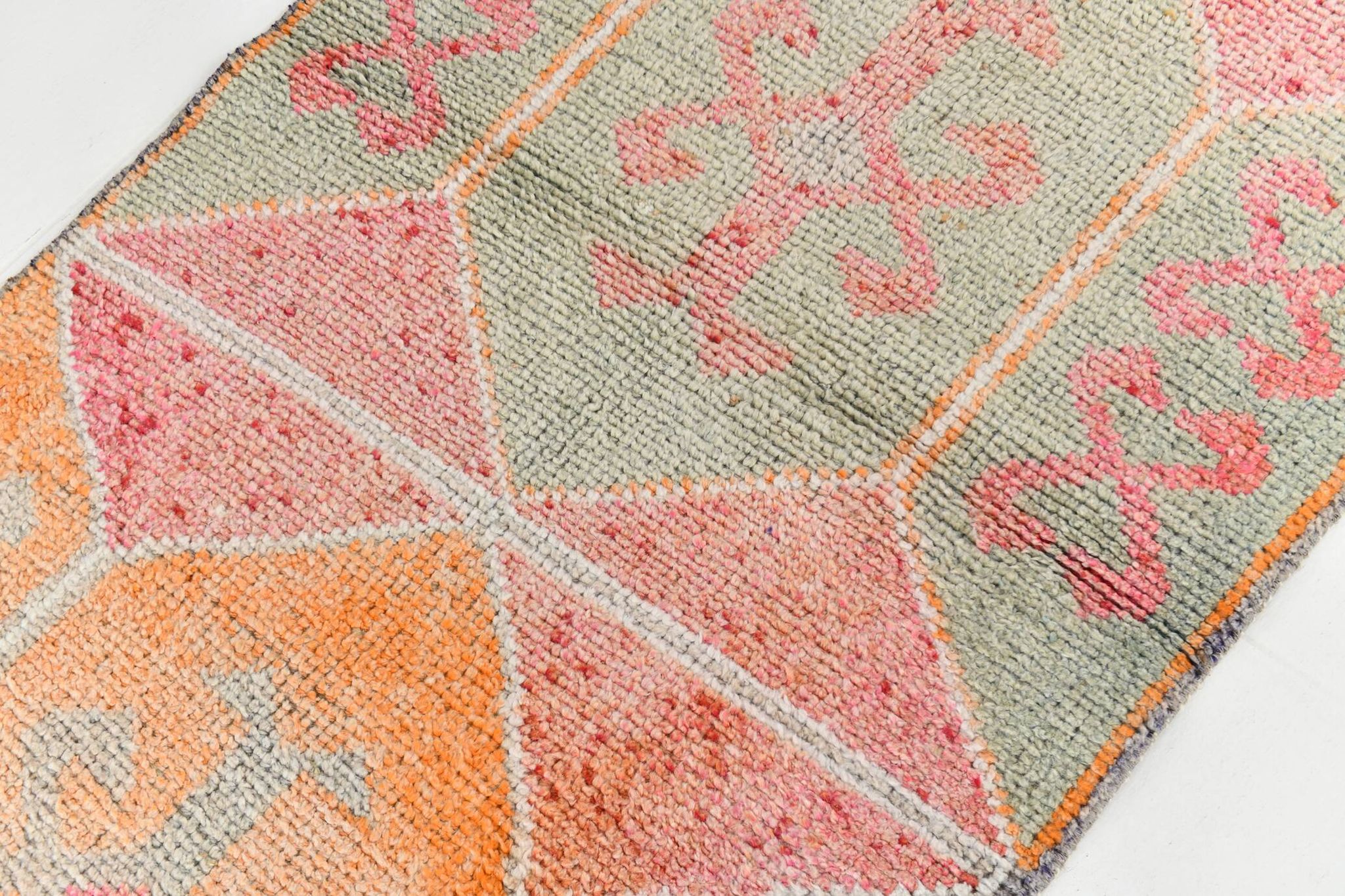 Tapis de couloir vintage turc, 90 x 319 cm