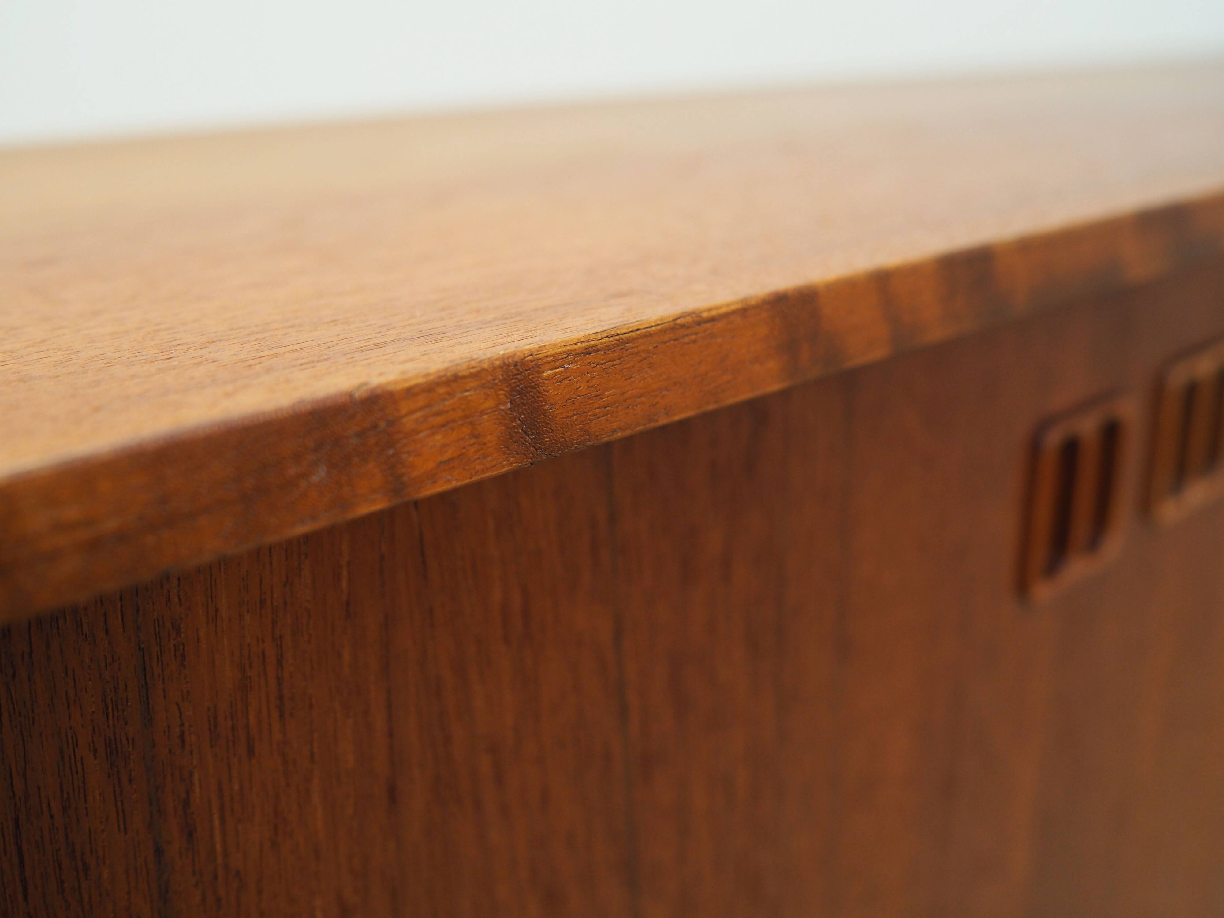 Teak sideboard, Danish design, 1970s, produced in Denmark
