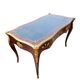 Marquetry and gilded bronze desk signed rinck in paris
