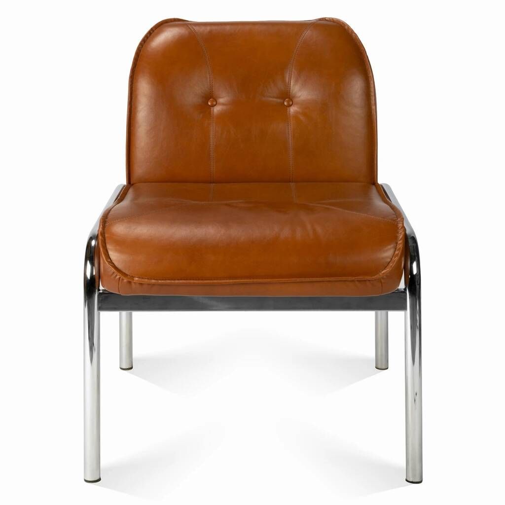 The 'Eurochair' leather armchair by Girsberger