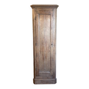 Provincial corner wardrobe 19th century walnut/oak