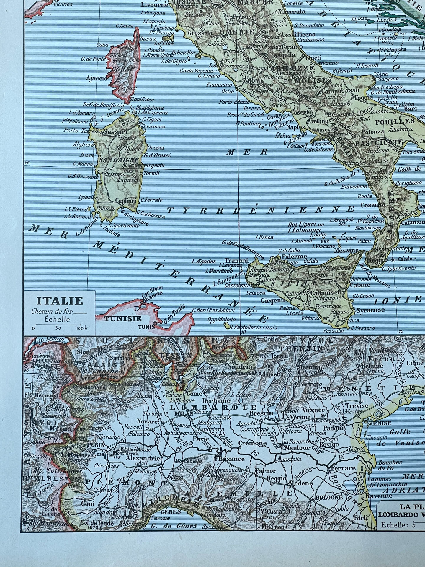 Map of Italy - 20x29cm