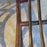 Rare-Vintage - Set of two rattan and bamboo armchairs - reclining armchairs - 80s