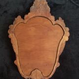 Mirror baroque style in carved walnut – late 19th