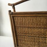 Porte revue en rotin des années 60