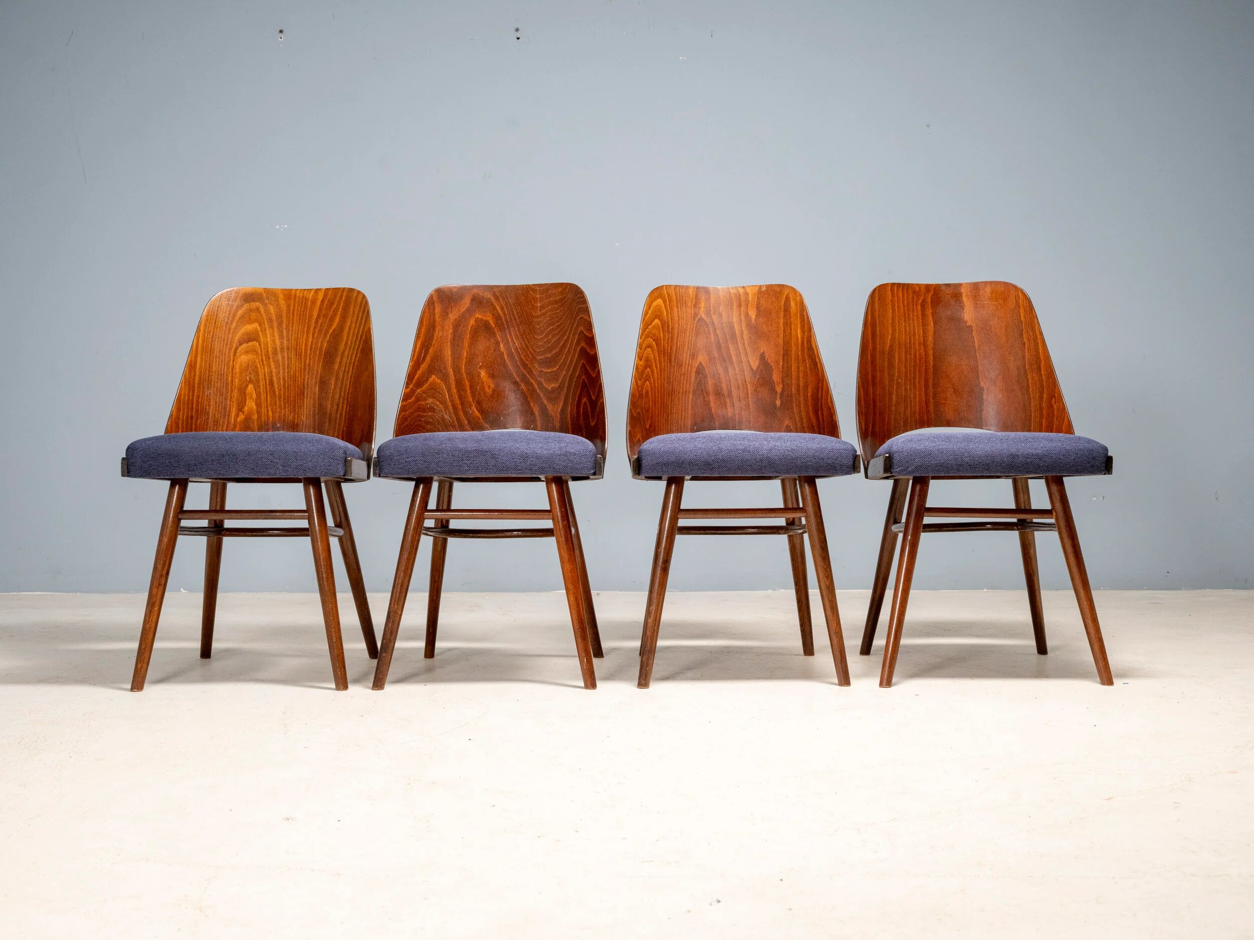 Set of 4 TON 514 chairs, Oswald Haerdtl, Czechoslovakia, 1950s