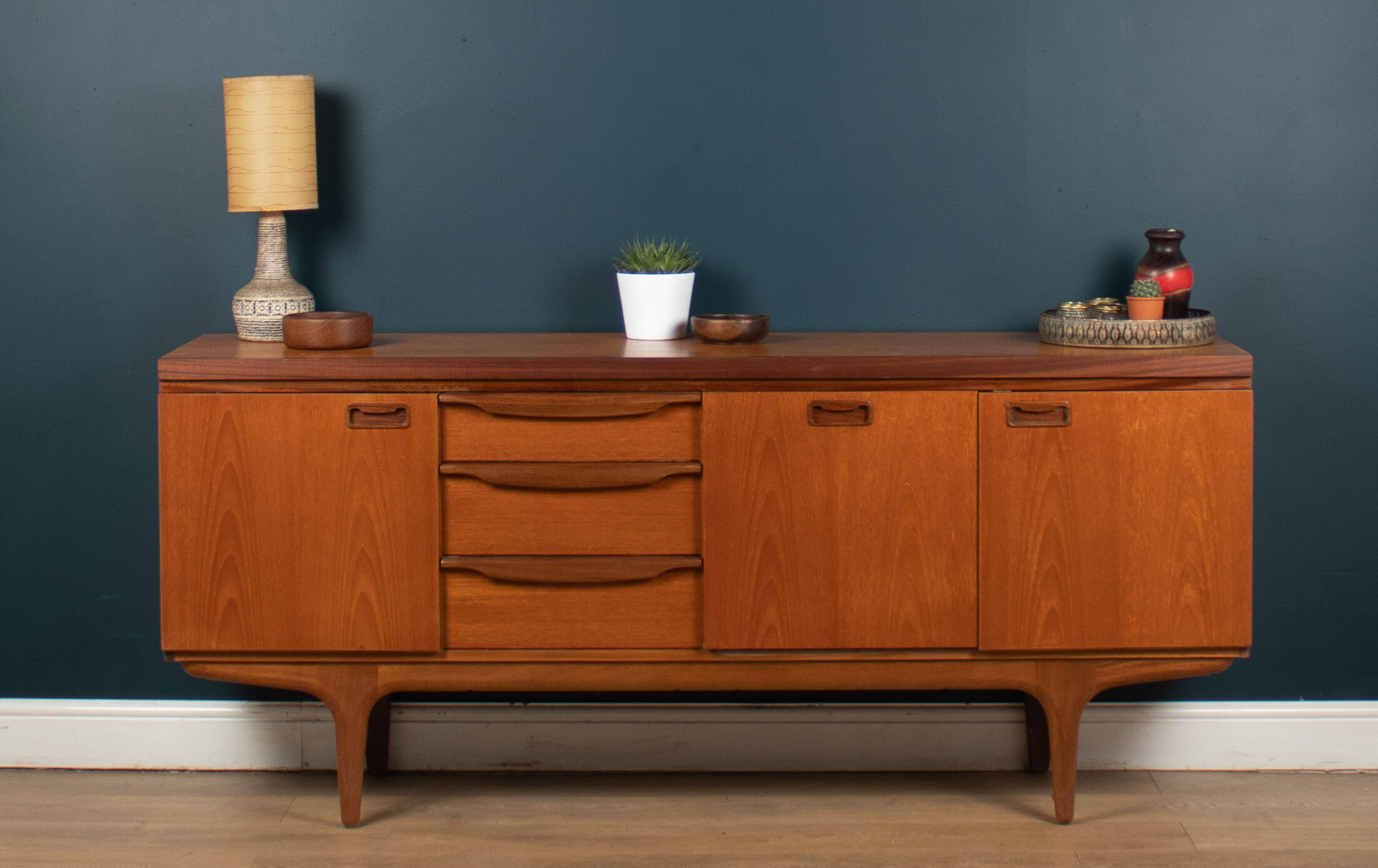 Retro teak 1960s Greaves & Thomas mid century sideboard