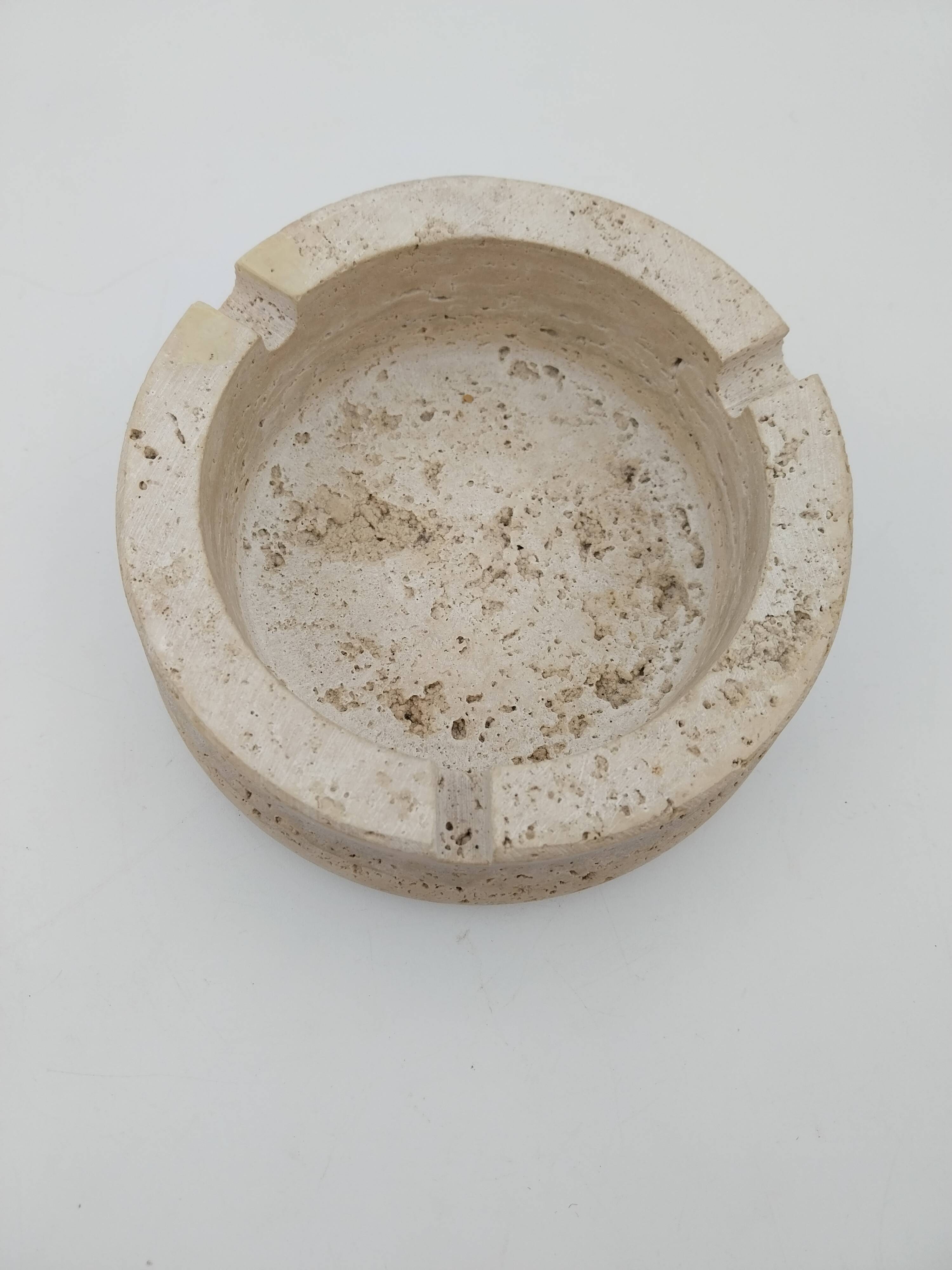 Travertine ashtray