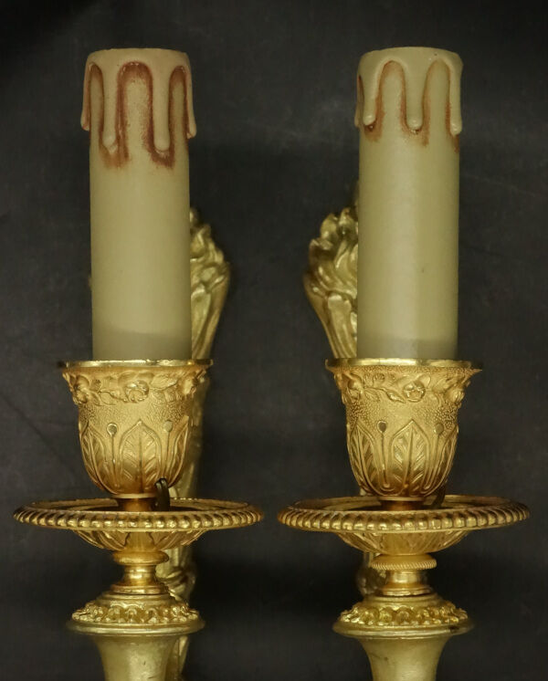 Pair of torchlight sconces Louis XVI style of the nineteenth
