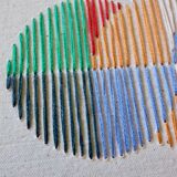 Embroidery on rag paper
