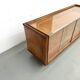 Vintage Siegel Paris workbench in oak and glass – 1950