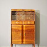 Rounded furniture from the 1950s in cherry veneer