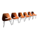 6 "Barrel" Chairs by Pierre Gariche