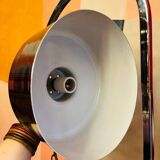 Vintage chrome metal chandelier 70' mid century design