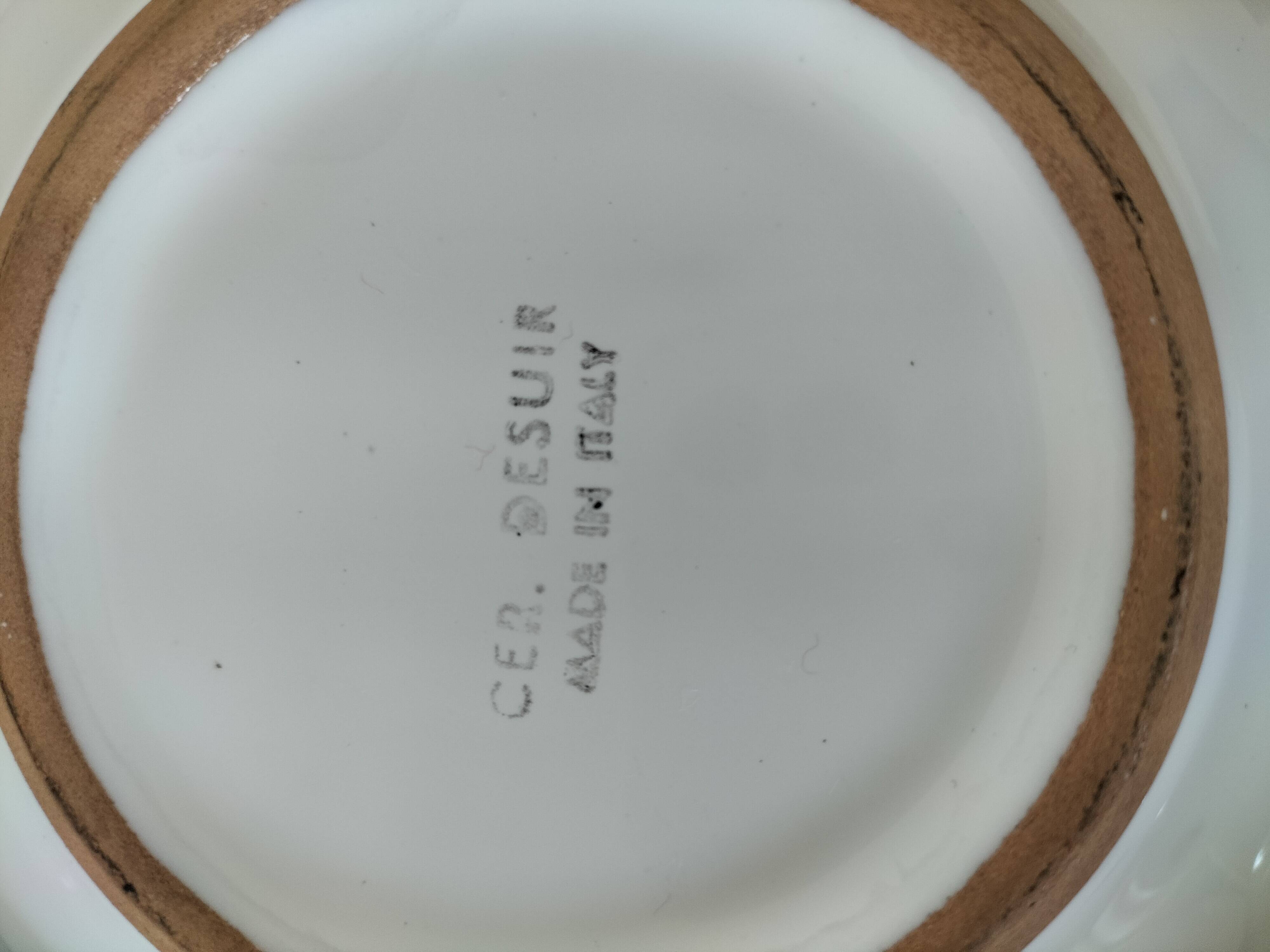 6 hand-painted ceramics – Desuir - Sicily