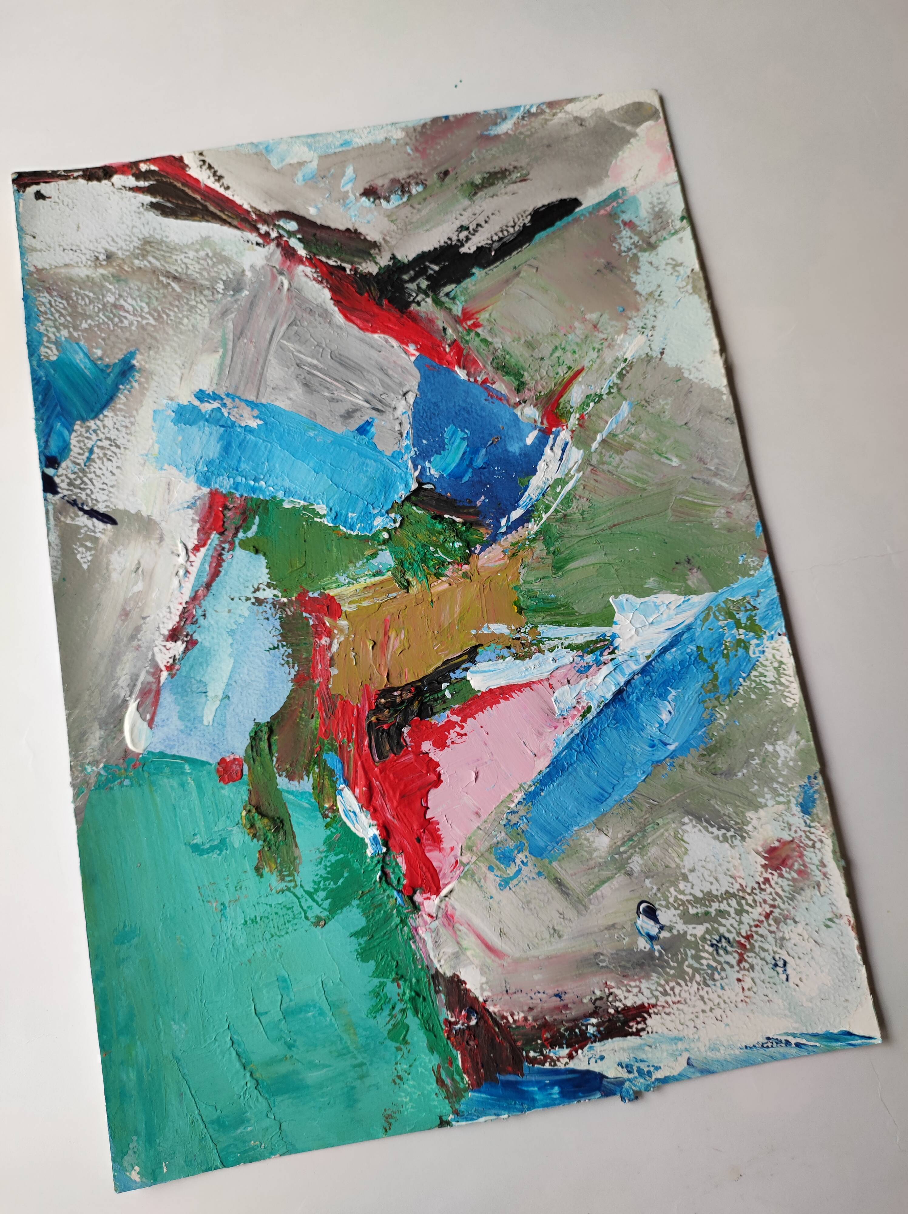 Original abstract painting Nicolas de Stael