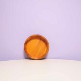 Small round wooden bowl