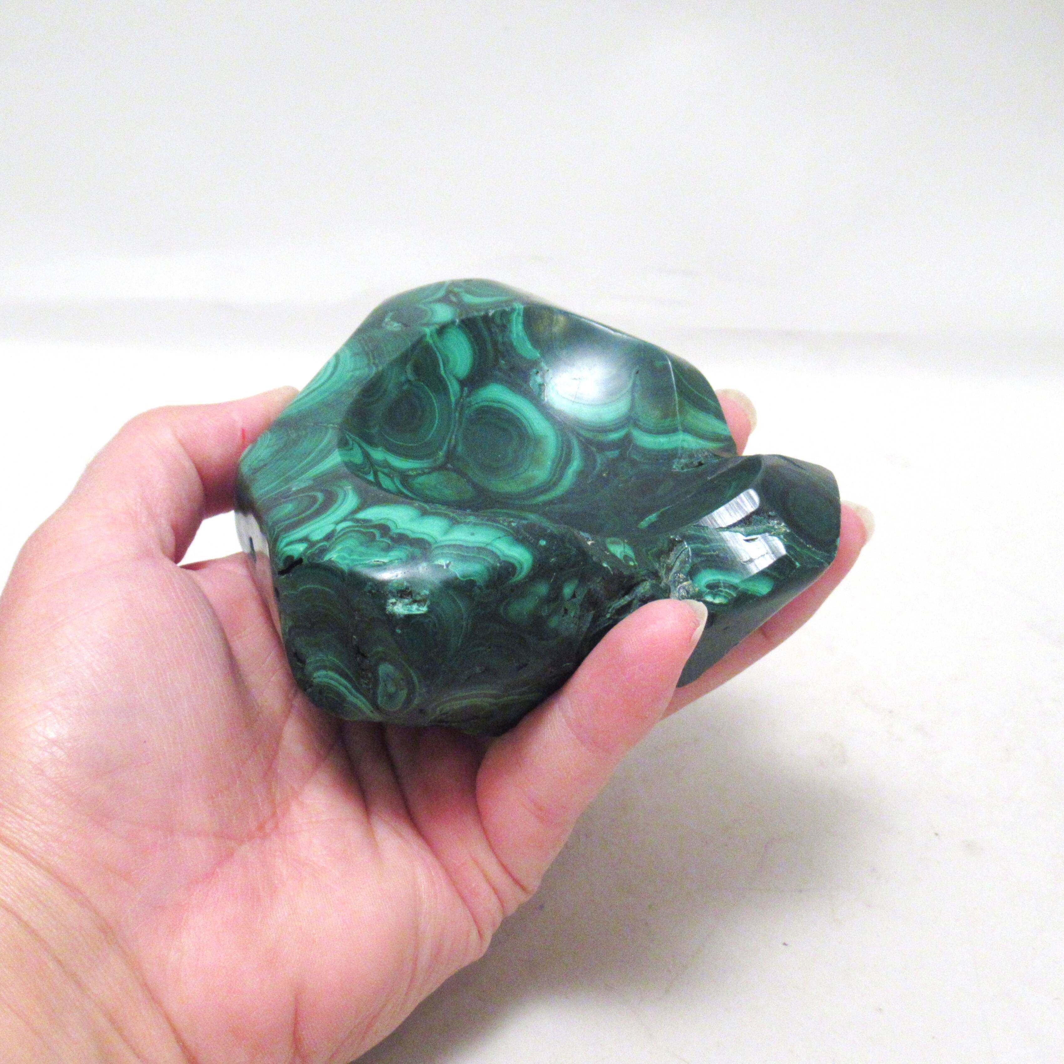 Malachite ashtray