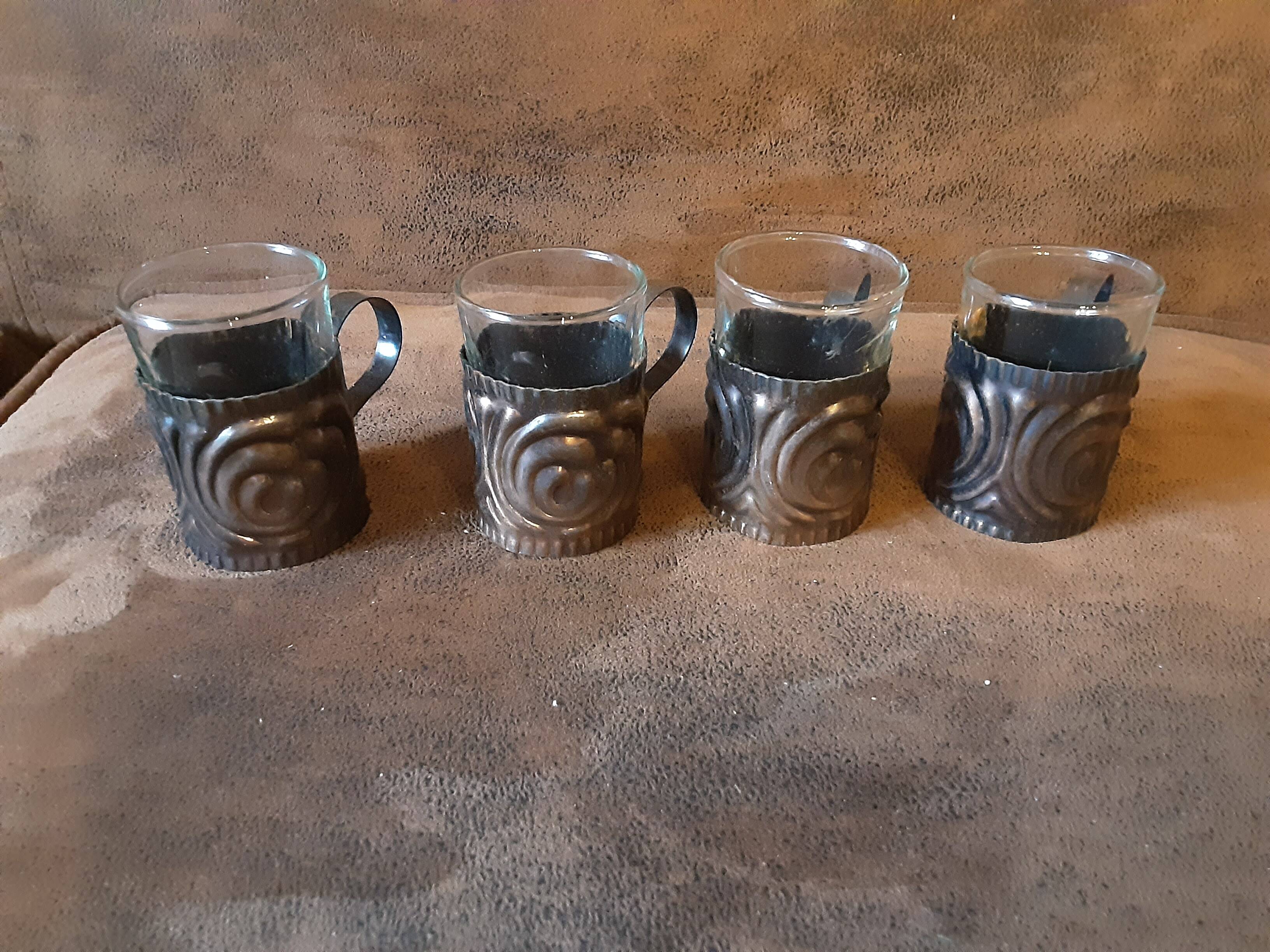 Set of 4 original digestive glasses
