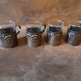 Set of 4 original digestive glasses
