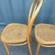 6 chairs canned old vintage bistro