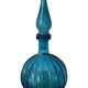 Vintage Empoli Glass Decanter with Stopper, Italy, 1960s