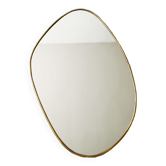 Gilded brass mirror 66 cm