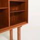 Bibliothèque en noyer scandinave, années 1960