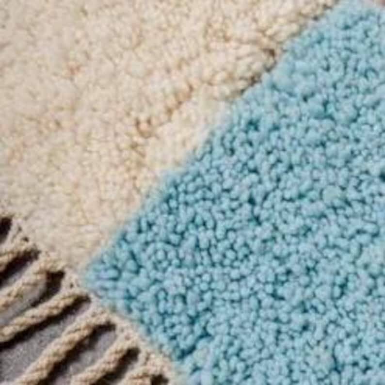 Handmade traditional natural wool rug size 150 x 250 cm