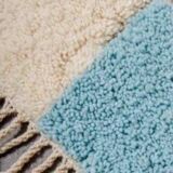 Handmade traditional natural wool rug size 150 x 250 cm