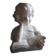 Buste de femme en platre La liseuse