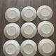9 Villeroy and Boch “small golden flowers” dinner plates from the 1950s