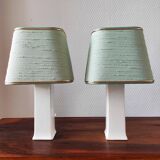 Pair of vintage Danish lamps 1980