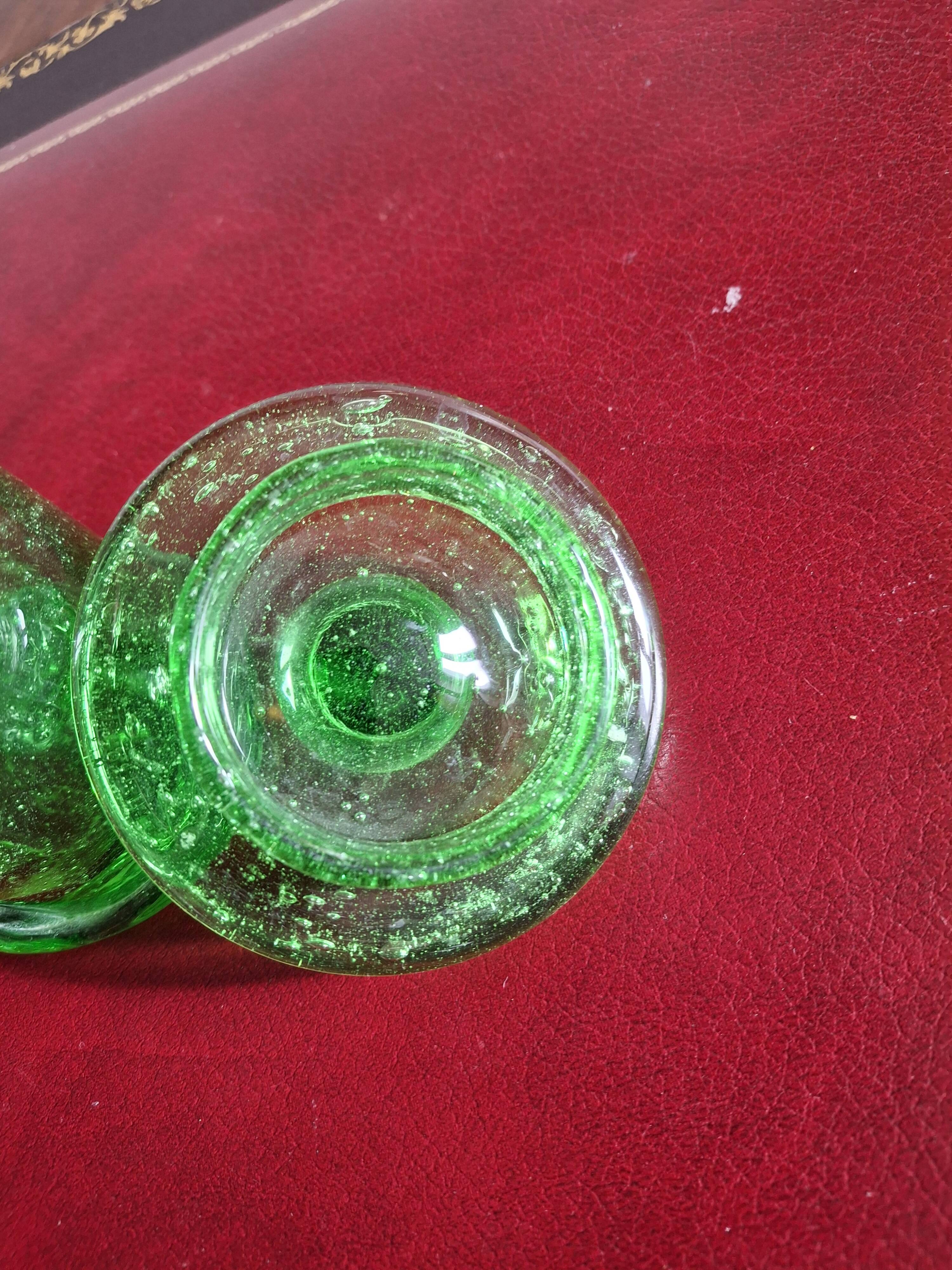 Candy dish for deserving children, Biot bubble glass, also known as an apothecary jar