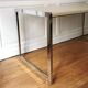 Desk / Table in chrome and lacquered metal, 1970