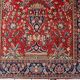 Tapis persan Kashan ancien fait main, 136 cm x 201 cm, années 1910