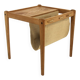 Scandinavian oak magazine rack, S.P Jensen, BRDR Furbo, Sweden, 1960
