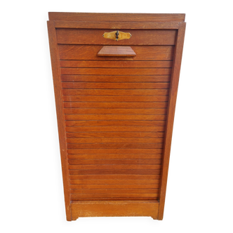 Petit meuble, classeur à rideau