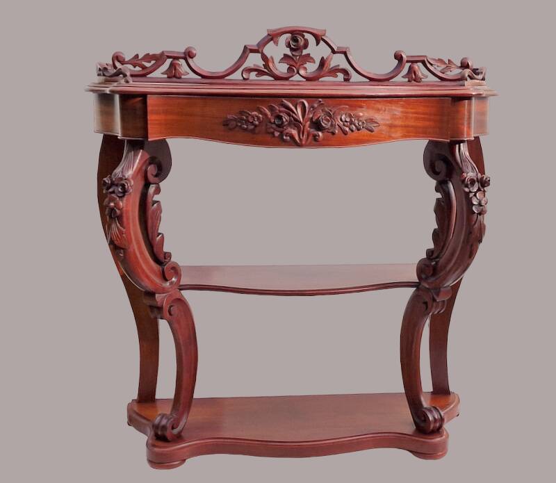 Mahogany console