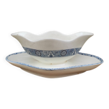French vintage sauce boat, Salins E.C. Terre de Fer