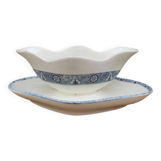 French vintage sauce boat, Salins E.C. Terre de Fer