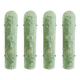 Impressive Hammered Green "Graniglia" Murano Glass Wall Sconces Set of 4 by
