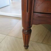 Louis XVI-style sideboard - 1 drawer - fluted legs - mahogany - solid wood