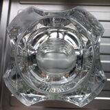 Clear glass vase