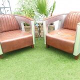 Set of Two Aviator Armchairs